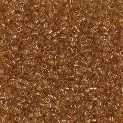 Miyuki Delica Bead 11/0 - DB0118 - Transparent Saffron Luster - Barrel of Beads