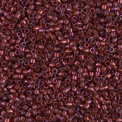 Miyuki Delica Bead 11/0 - DB0120 - Dark Topaz Claret Luster - Barrel of Beads