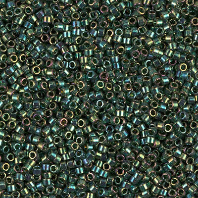 Miyuki Delica Bead 11/0 - DB0125 - Emerald Gold Luster - Barrel of Beads