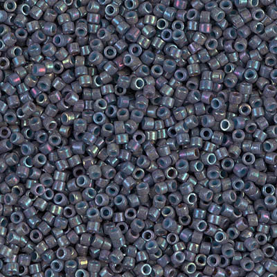 Miyuki Delica Bead 11/0 - DB0132 - Opaque Blue Gray Luster - Barrel of Beads