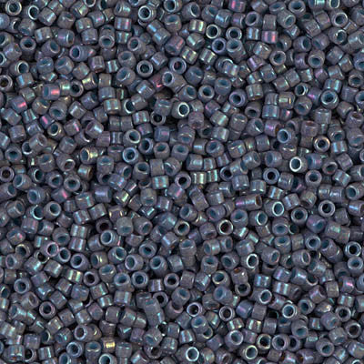 Miyuki Delica Bead 11/0 - DB0132 - Opaque Blue Gray Luster - Barrel of Beads