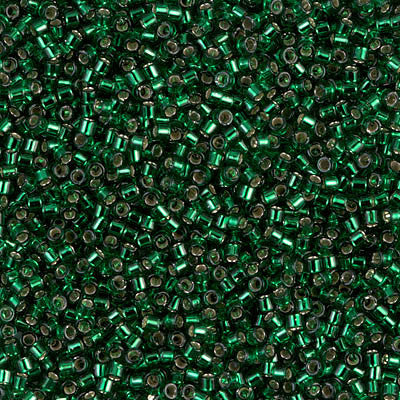 Miyuki Delica Bead 11/0 - DB0148 - Silver Lined Emerald - Barrel of Beads