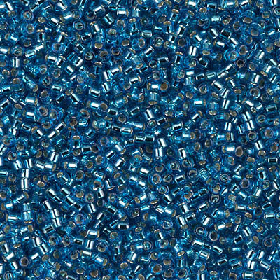 Miyuki Delica Bead 11/0 - DB0149 - Silver Lined Capri Blue - Barrel of Beads