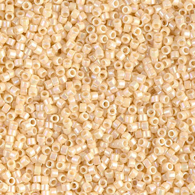 Miyuki Delica Bead 11/0 - DB0157 - Opaque Cream AB - Barrel of Beads