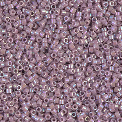 Miyuki Delica Bead 11/0 - DB0158 - Opaque Mauve AB - Barrel of Beads