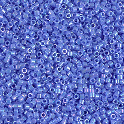 Miyuki Delica Bead 11/0 - DB0167 - Opaque Med Blue AB - Barrel of Beads