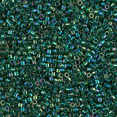 Miyuki Delica Bead 11/0 - DB0175 - Transparent Emerald AB - Barrel of Beads