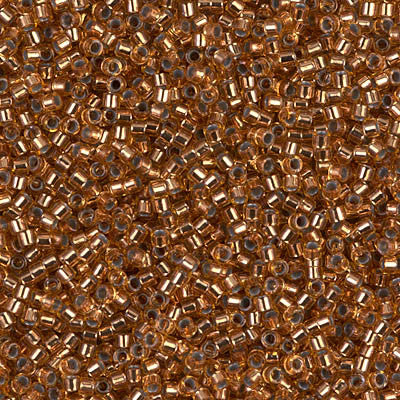 Miyuki Delica Bead 11/0 - DB0181 - Silver Lined Light Bronze - Barrel of Beads