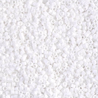 Miyuki Delica Bead 11/0 - DB0200 - White - Barrel of Beads
