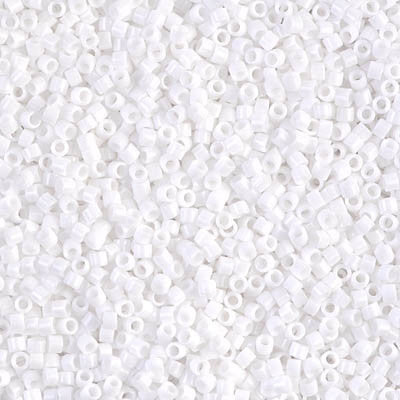 Miyuki Delica Bead 11/0 - DB0200 - White - Barrel of Beads