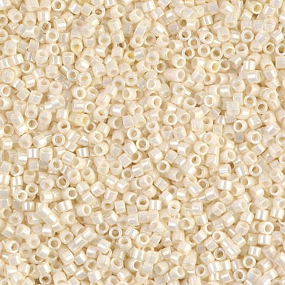 Miyuki Delica Bead 11/0 - DB0203 - Cream Ceylon - Barrel of Beads