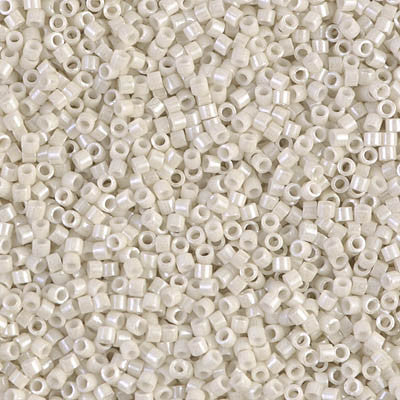 Limestone Luster Opaque Glass Beads - Size 11/0