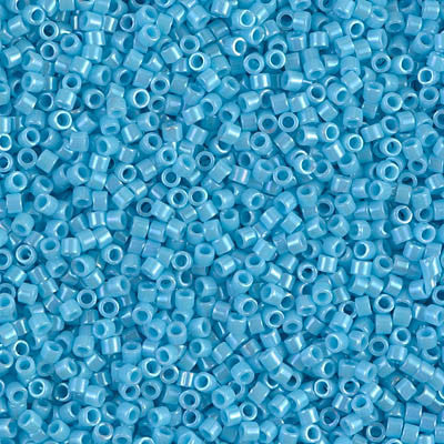 Miyuki Delica Bead 11/0 - DB0215 - Opaque Turquoise Blue Luster - Barrel of Beads