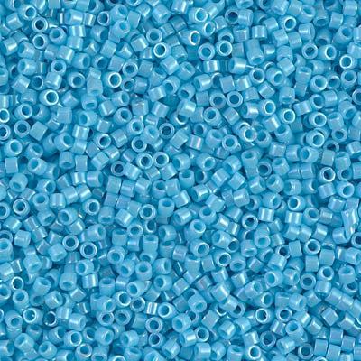 Miyuki Delica Bead 11/0 - DB0215 - Opaque Turquoise Blue Luster - Barrel of Beads