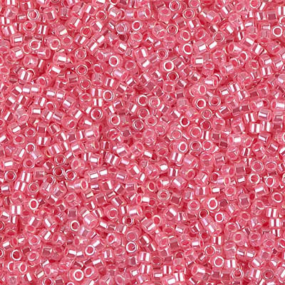 Miyuki Delica Bead 11/0 - DB0236 - Carnation Pink Ceylon - Barrel of Beads