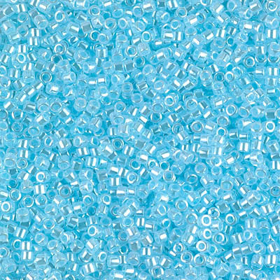 Miyuki Delica Bead 11/0 - DB0239 - Light Aqua Ceylon - Barrel of Beads