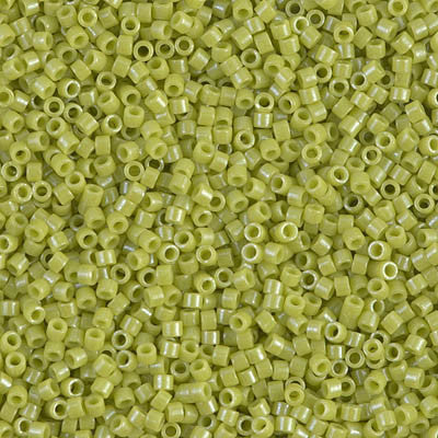 Miyuki Delica Bead 11/0 - DB0262 - Opaque Chartreuse Luster - Barrel of Beads