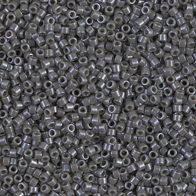 Miyuki Delica Bead 11/0 - DB0268 - Opaque Smoke Luster - Barrel of Beads