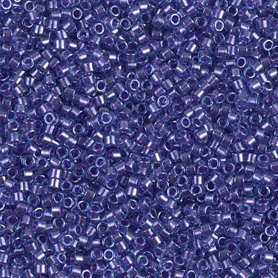 Miyuki Delica Bead 11/0 - DB0284 - Sparkling Purple Lined Aqua Luster - Barrel of Beads