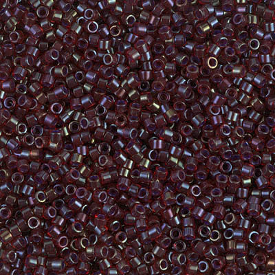 Miyuki Delica Bead 11/0 - DB0296 - Lined Ruby AB - Barrel of Beads