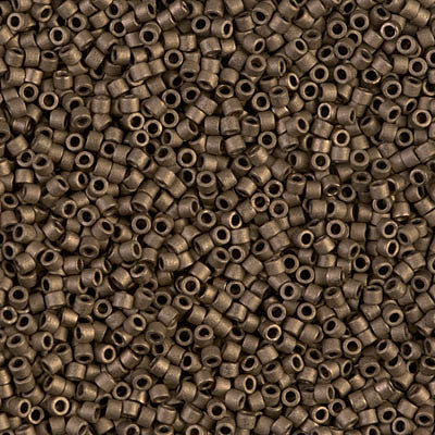 Miyuki Delica Bead 11/0 - DB0322 - Matte Metallic Dark Bronze - Barrel of Beads