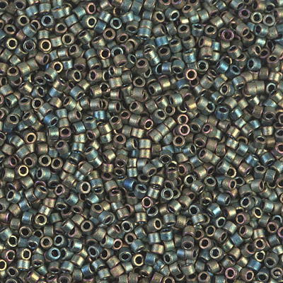 Miyuki Delica Bead 11/0 - DB0324 - Matte Metallic Patina Iris - Barrel of Beads