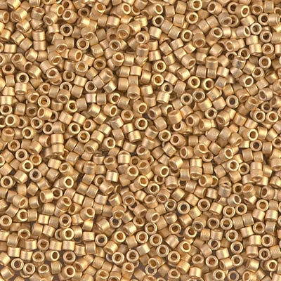 Miyuki Delica Bead 11/0 - DB0331 - Matte 24kt Gold Plated - Barrel of Beads