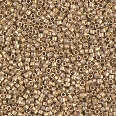 Miyuki Delica Bead 11/0 - DB0334 - Matte 24kt Gold Light Plated - Barrel of Beads