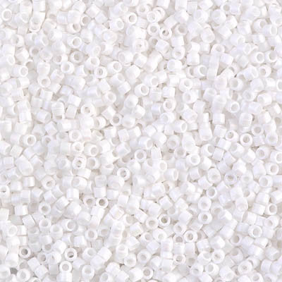 Miyuki Delica Bead 11/0 - DB0351 - Matte White - Barrel of Beads