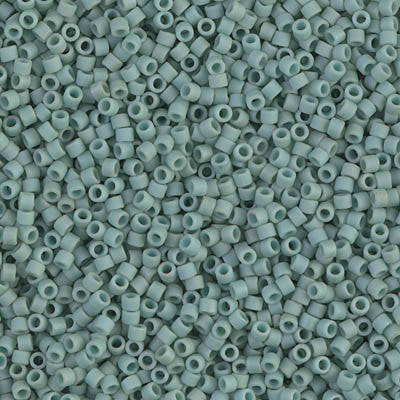 Miyuki Delica Bead 11/0 - DB0374 - Matte Opaque Sea Foam Luster - Barrel of Beads