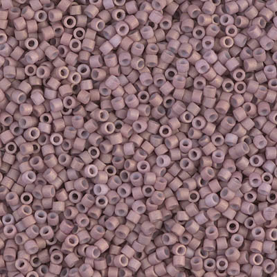 Miyuki Delica Bead 11/0 - DB0379 - Matte Opaque Dusty Mauve Luster - Barrel of Beads