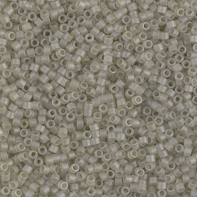 Miyuki Delica Bead 11/0 - DB0383 - Matte Transparent Oyster Luster - Barrel of Beads