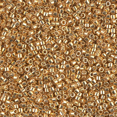 Miyuki Delica Bead 11/0 - DB0410 - Galvanized Yellow Gold - Barrel of Beads