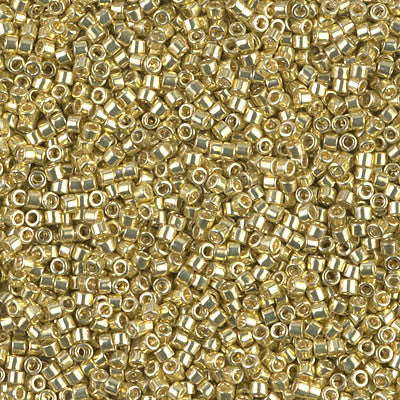Miyuki Delica Bead 11/0 - DB0412 - Galvanized Yellow - Barrel of Beads