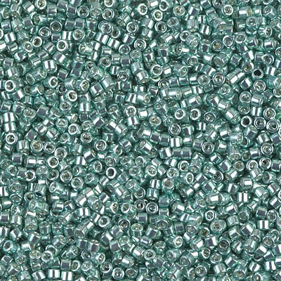 Miyuki Delica Bead 11/0 - DB0415 - Galvanized Turquoise Green - Barrel of Beads