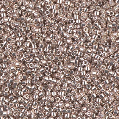 Miyuki Delica Bead 11/0 - DB0417 - Galvanized Dusty Mauve - Barrel of Beads