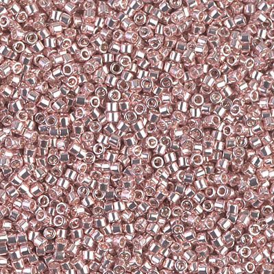 Miyuki Delica Bead 11/0 - DB0418 - Galvanized Blush - Barrel of Beads
