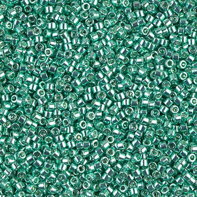 Miyuki Delica Bead 11/0 - DB0426 - Galvanized Dark Mint Green - Barrel of Beads