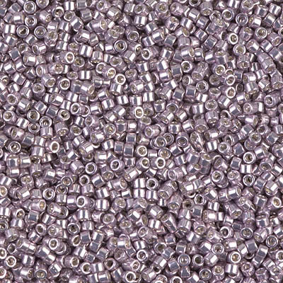 Miyuki Delica Bead 11/0 - DB0429 - Galvanized Light Smoky Amethyst - Barrel of Beads