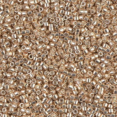 Miyuki Delica Bead 11/0 - DB0433 - Galvanized Champagne - Barrel of Beads