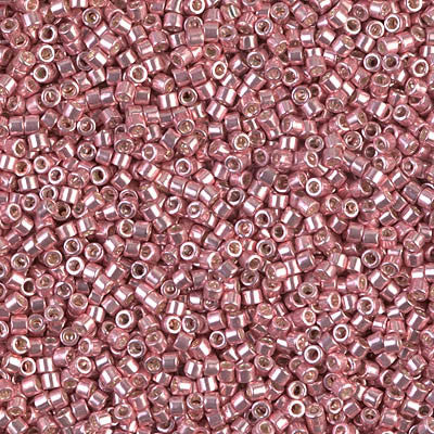 Miyuki Delica Bead 11/0 - DB0435 - Galvanized Pink Blush - Barrel of Beads
