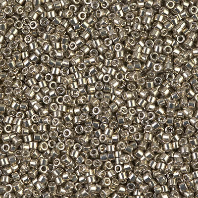 Miyuki Delica Bead Size 11/0, DB0436, Galvanized Pewter, 5 grams
