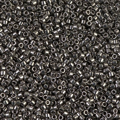 Miyuki Delica Bead 11/0 - DB0452 - Galvanized Dark Gray - Barrel of Beads