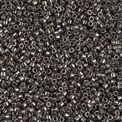 Miyuki Delica Bead 11/0 - DB0452 - Galvanized Dark Gray - Barrel of Beads