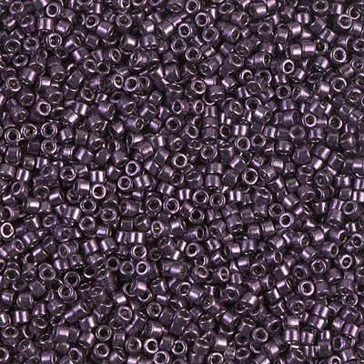 Miyuki Delica Bead 11/0 - DB0455 - Galvanized Dark Plum - Barrel of Beads