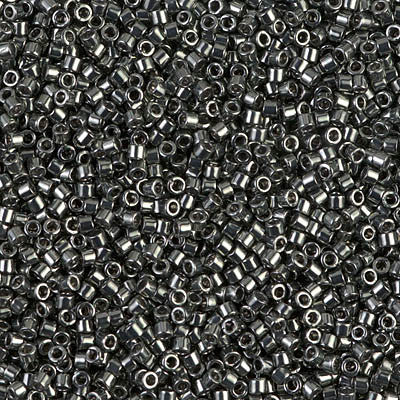 Miyuki Delica Bead 11/0 - DB0457 - Galvanized Dark Steel Green - Barrel of Beads