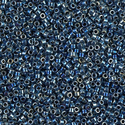 Miyuki Delica Bead 11/0 - DB0514 - Metallic Midnight Blue Iris - Barrel of Beads