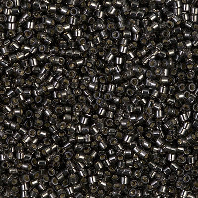 Miyuki Delica Bead 11/0 - DB0613 - Dyed Silver Lined Dark Gray - Barrel of Beads