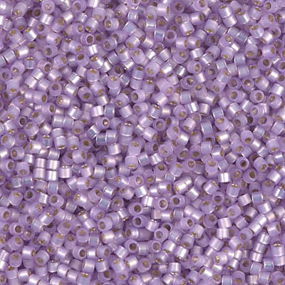 Miyuki Delica Bead 11/0 - DB0629 - Dyed Lilac Silver Lined Alabaster - Barrel of Beads
