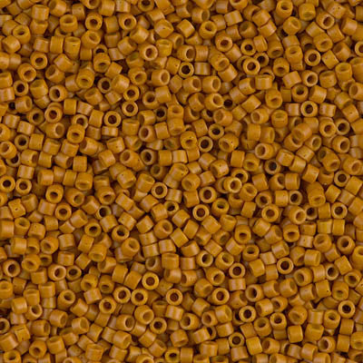 Miyuki Delica Bead 11/0 - DB0653 - Dyed Opaque Pumpkin - Color May Rub - Barrel of Beads